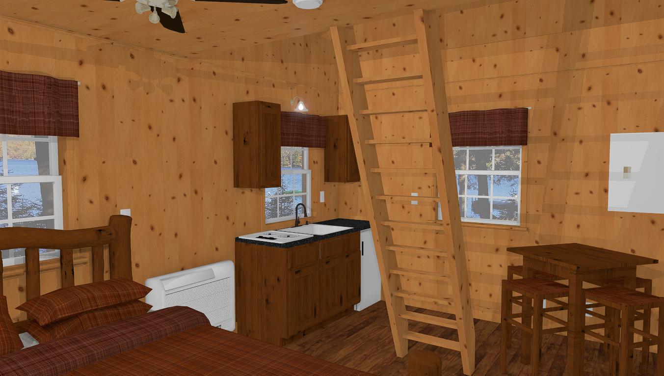 The ADK "Alpine" Solo Cabin-12'x16' Plans