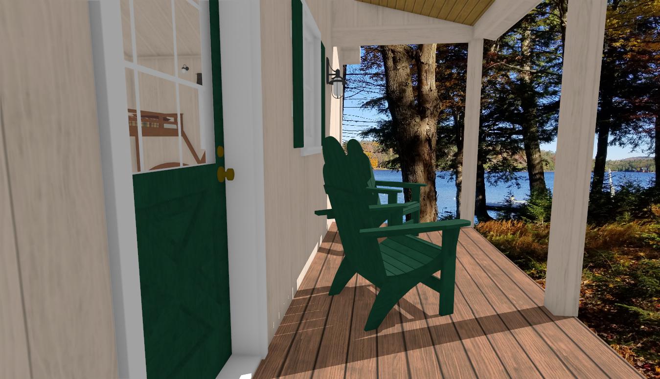 The ADK "Bear Creek" Bunkhouse Cabin-12'x24' Plans