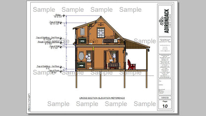 Sample Plan Adirondack Cabin Plans