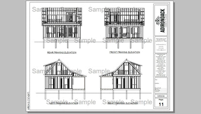 Sample Plan Adirondack Cabin Plans