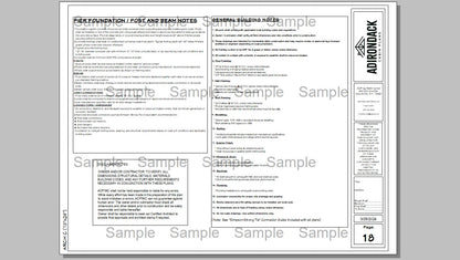 Sample Plan Adirondack Cabin Plans