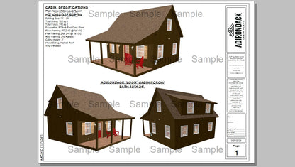 Sample Plan Adirondack Cabin Plans