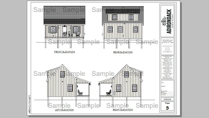 Sample Plan Adirondack Cabin Plans