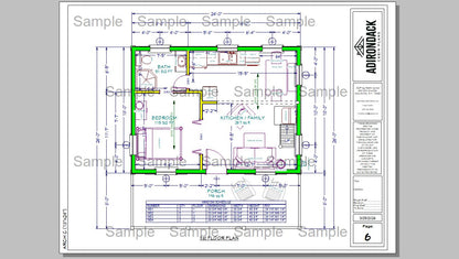 Sample Plan Adirondack Cabin Plans