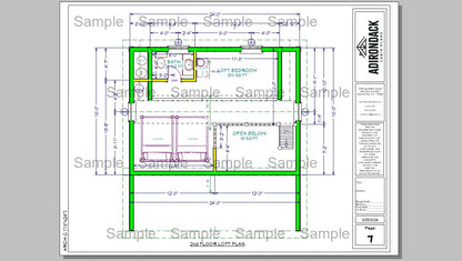 Sample Plan Adirondack Cabin Plans