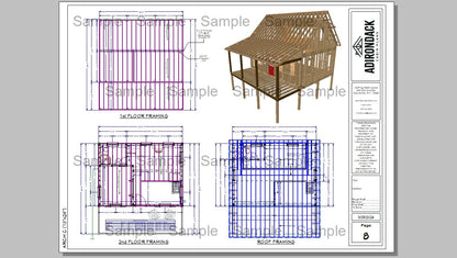 Sample Plan Adirondack Cabin Plans
