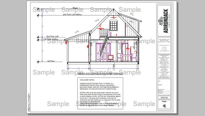 Sample Plan Adirondack Cabin Plans