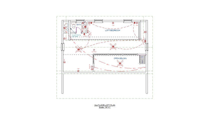 The ADK "Cedar Point" Family Cabin-20'x32' Full Foundation Plans - Adirondack Cabin Plans