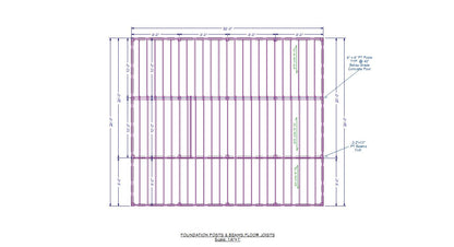The ADK "Cedar Point" Family Cabin-20'x32' Plans - Adirondack Cabin Plans
