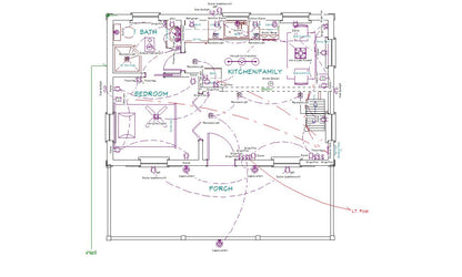 The ADK "Original" Cabin-16'x24' Plans - Adirondack Cabin Plans