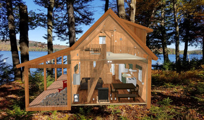 The ADK "Original" Cabin-16'x24' Plans - Adirondack Cabin Plans
