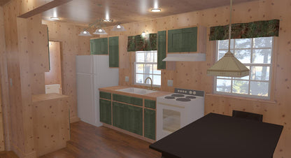 The ADK "Original" Cabin-16'x24' Plans - Adirondack Cabin Plans