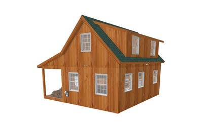 The ADK "Original" Cabin-16'x24' Plans - Adirondack Cabin Plans