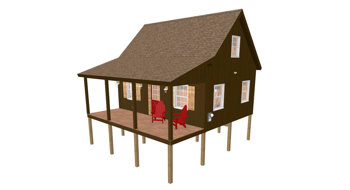 Sample Plan Adirondack Cabin Plans