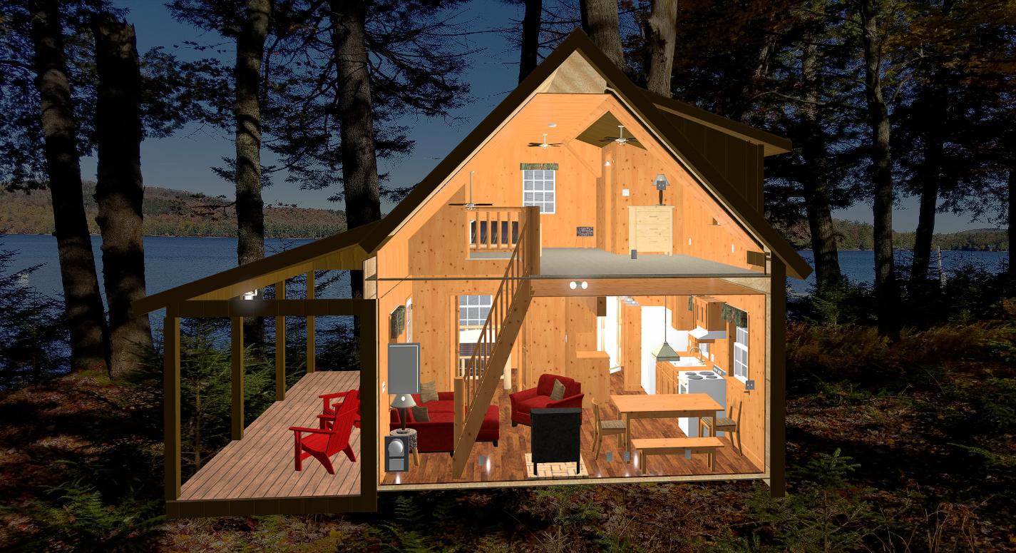 Sample Plan Adirondack Cabin Plans
