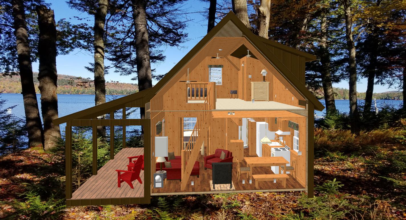 Sample Plan Adirondack Cabin Plans