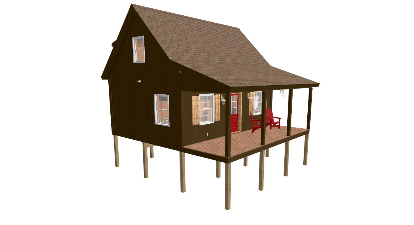 Sample Plan Adirondack Cabin Plans