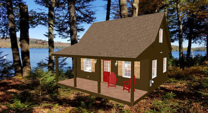 Sample Plan Adirondack Cabin Plans