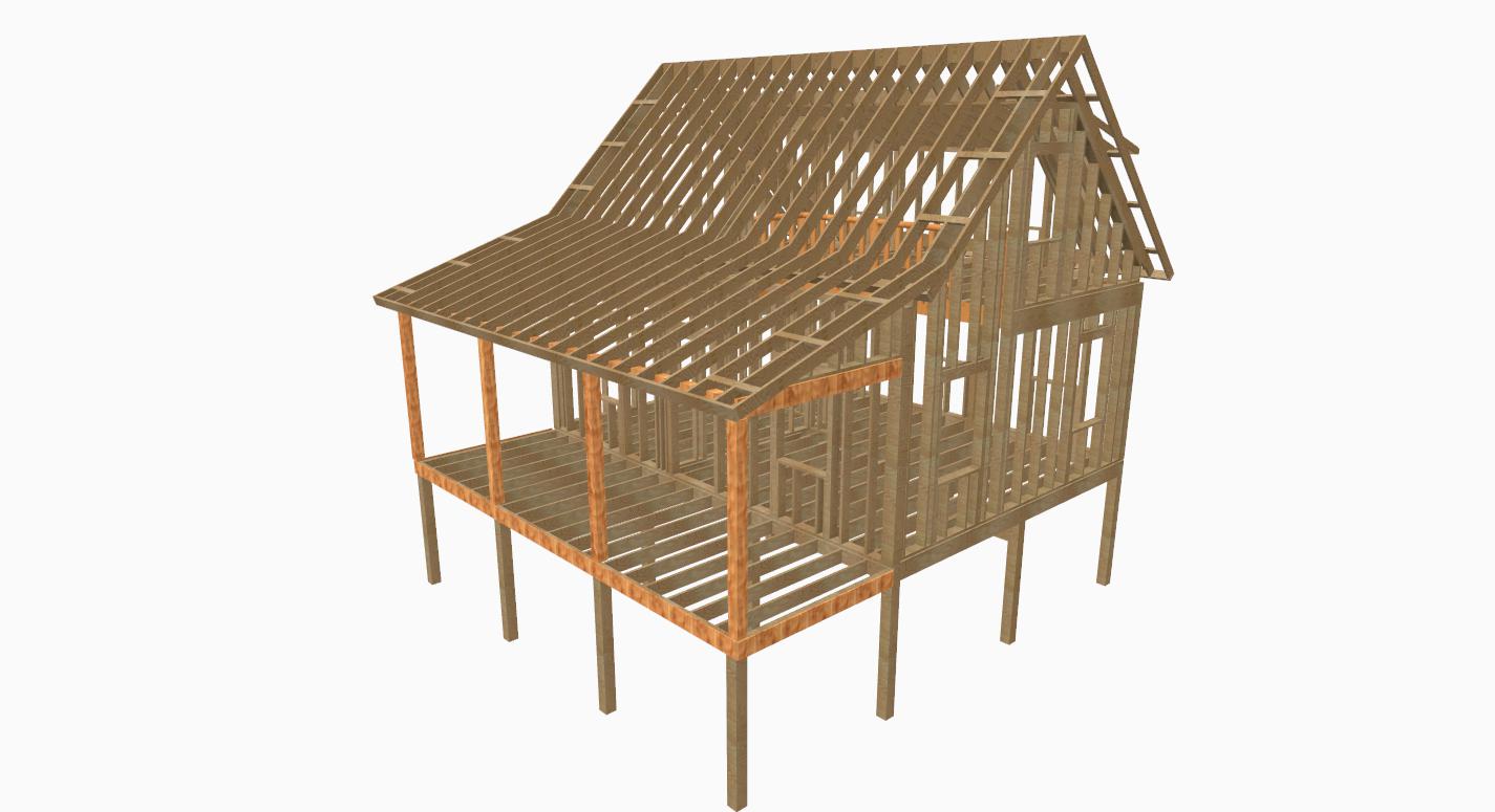 Sample Plan Adirondack Cabin Plans