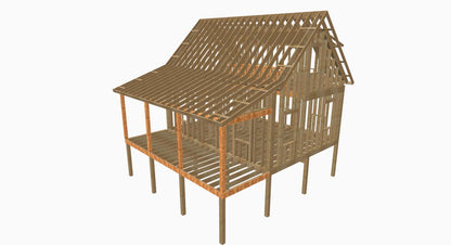 Sample Plan Adirondack Cabin Plans