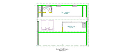 The ADK "Spruce" Cabin-18'x32' Plans - Adirondack Cabin Plans