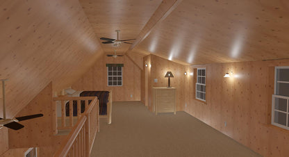 The ADK "Spruce" Cabin-18'x32' Plans - Adirondack Cabin Plans