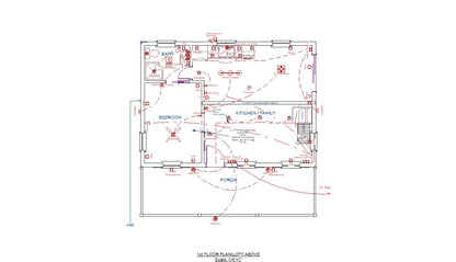 The ADK "Beaver Creek" Cabin-20'x28' Full Foundation Plans - Adirondack Cabin Plans