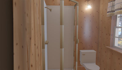 The ADK "Beaver Creek" Cabin-20'x28' Full Foundation Plans - Adirondack Cabin Plans