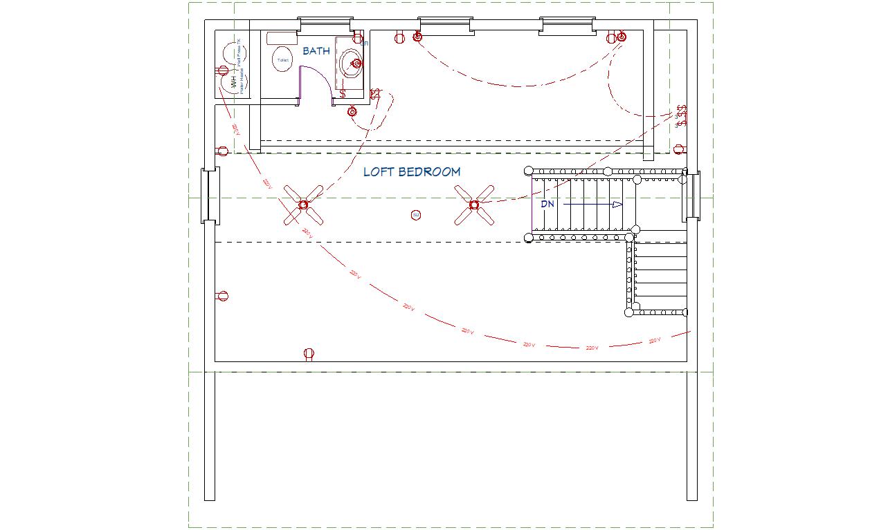 The ADK "Beaver Creek" Cabin-20'x28' Plans, Full Loft, Stairs, Deck Adirondack Cabin Plans