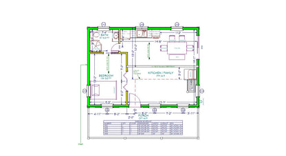 The ADK "Beaver Creek" Cabin-20'x28' Plans - Adirondack Cabin Plans