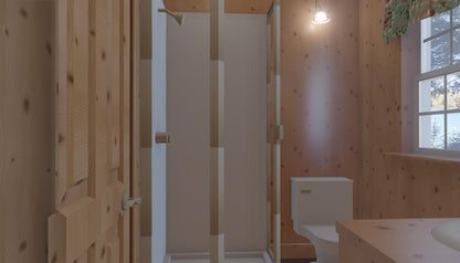 The ADK "Beaver Creek" Cabin-20'x28' Plans - Adirondack Cabin Plans