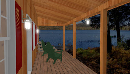 The ADK "Beaver Creek" Cabin-20'x28' Plans - Adirondack Cabin Plans