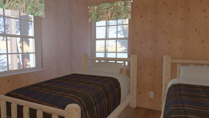 The ADK "Cedar Point" Family Cabin-20'x32' Plans - Adirondack Cabin Plans