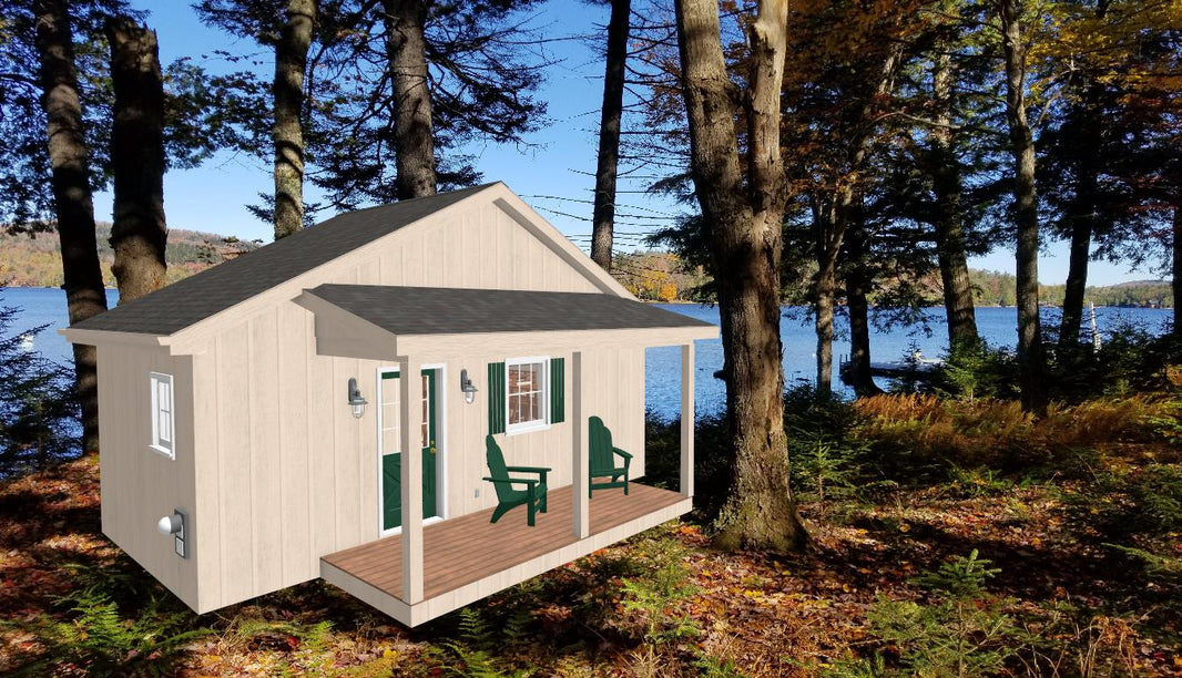 "Small Cabin Plans - Construction & Floor Plans" – Adirondack Cabin Plans