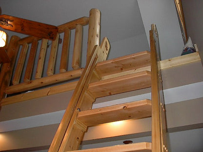 Loft Ladder Stair-Plans - Adirondack Cabin Plans