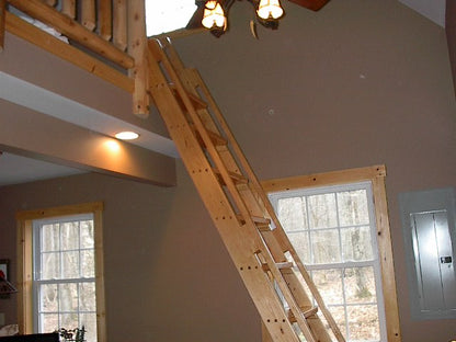 Loft Ladder Stair-Plans - Adirondack Cabin Plans