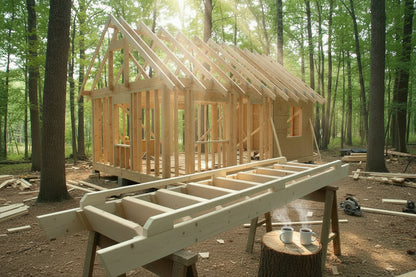 Loft Ladder Stair-Plans - Adirondack Cabin Plans